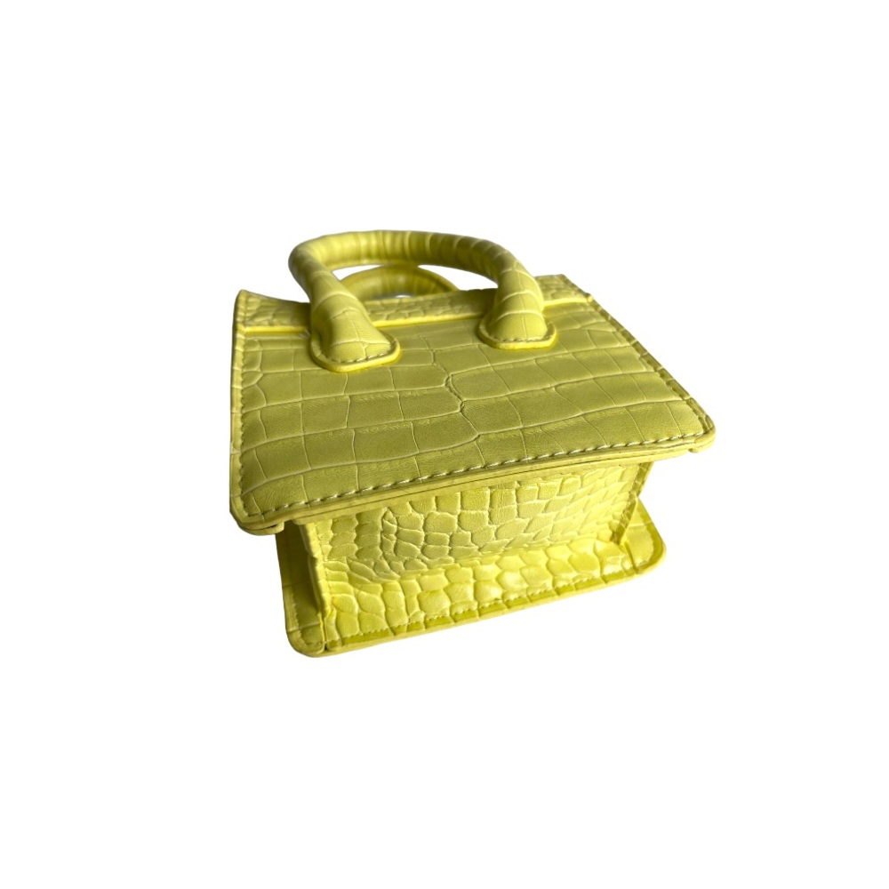 Vegan Leather Yellow Mini bag - Picture 6 of 6